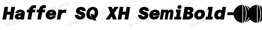 Haffer SQ XH SemiBold字体转换